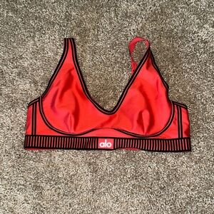 Alo red sports bra